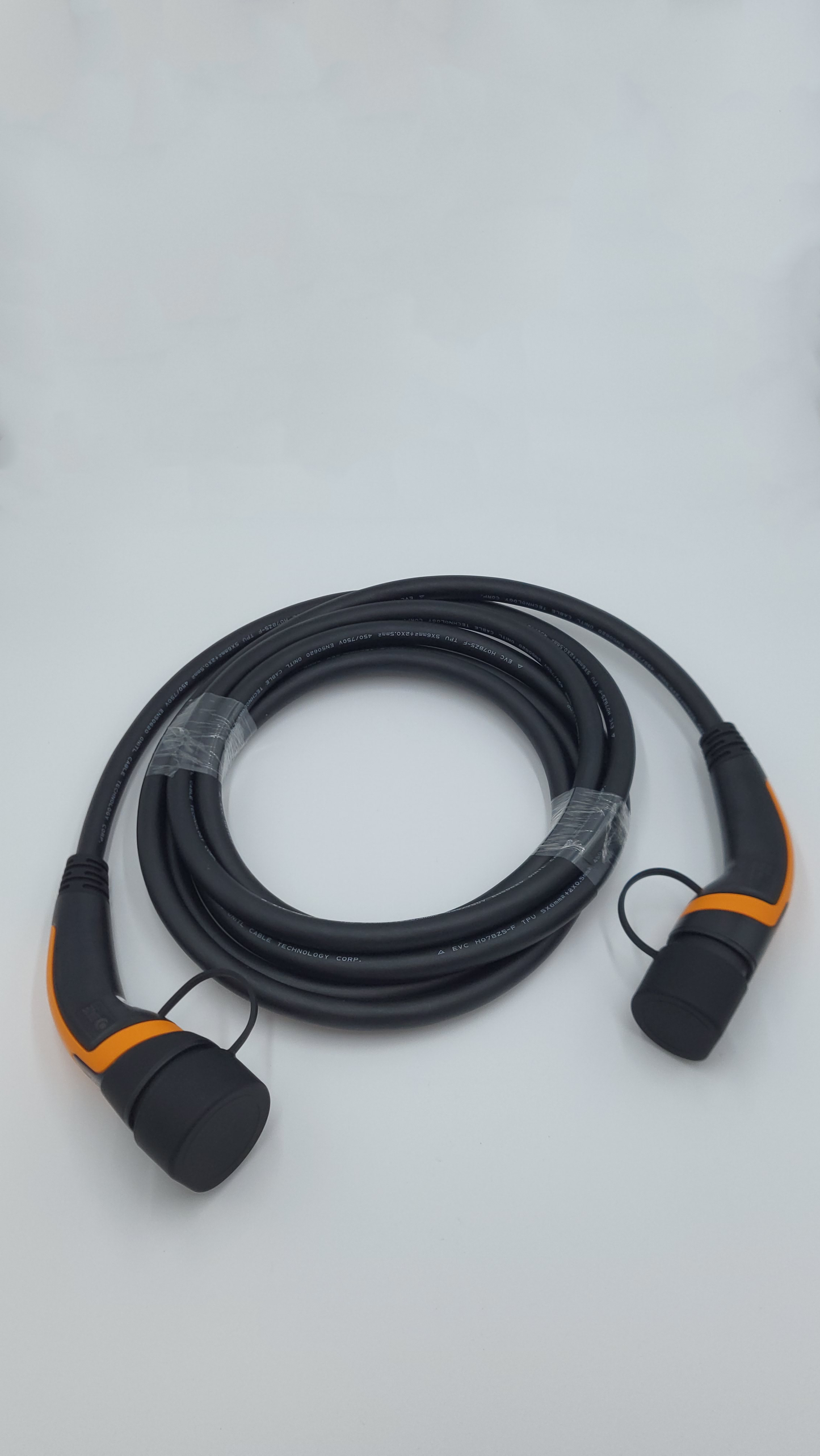 Cavi di ricarica Auto Elettrica - Tipo 2 TRIFASE - Colore Arancione - Lunghezza cavo: 5 metri