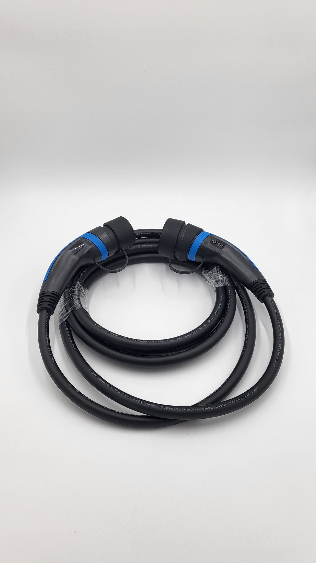 Cavi di ricarica Auto Elettrica   - Tipo 2 TRIFASE - Colore Blu - Lunghezza cavo: 5 metri