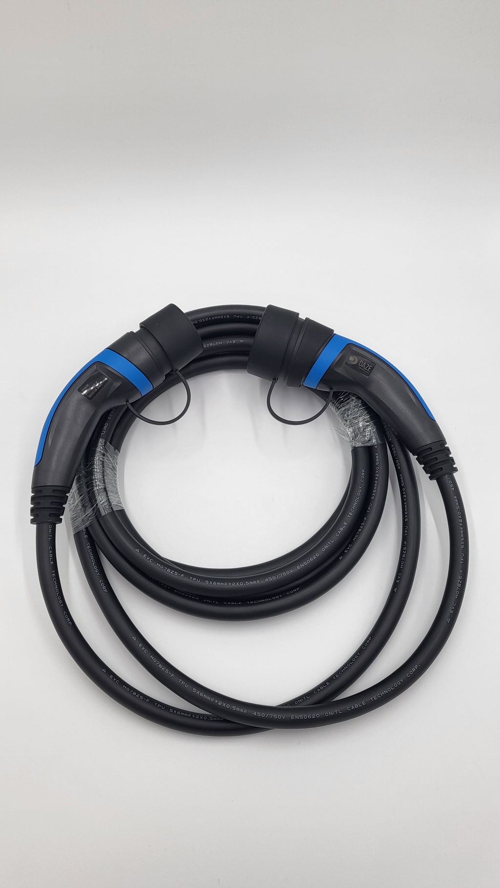 Cavi di ricarica Auto Elettrica   - Tipo 2 TRIFASE - Colore Blu - Lunghezza cavo: 5 metri