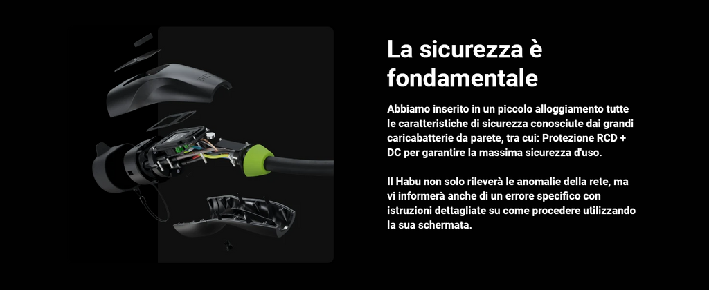 Green Cell Habu Caricabatterie EV Portatile Wallbox 11kW 7m Tipo 2 a CEE 16A 5 Poli con GC App Cavo di Ricarica para Veicoli Elettrici Model 3, Model Y, Model S, Model X, 500e, e-208, ID.4, ID.5, EV6