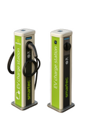 Colonnina di ricarica Auto elettrica  Charger Pillar per Aziende o Albergo o parcheggi pubblici   2S (3.5 kW) + T2 (22 kW)
