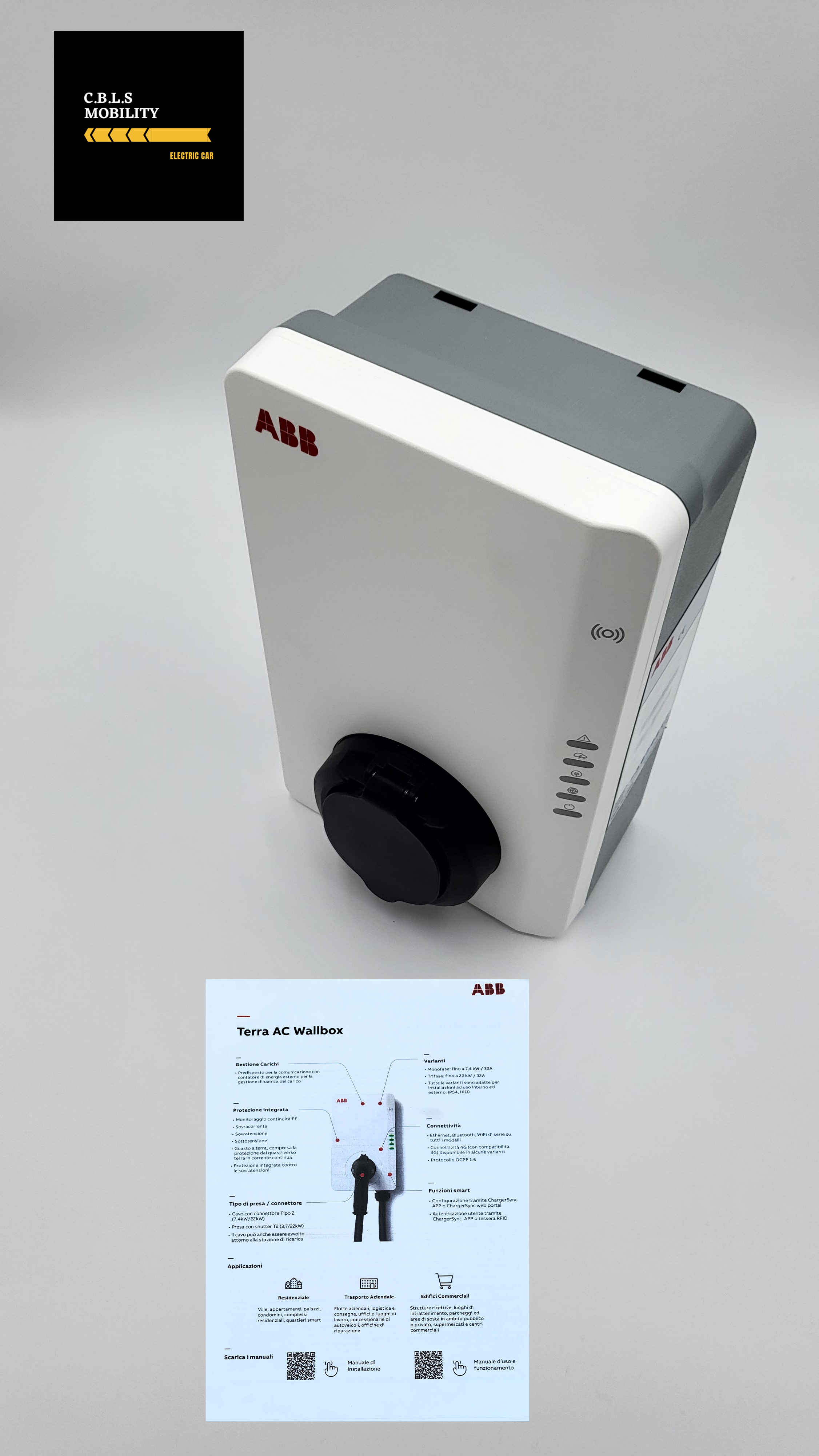 Colonnina di ricarica Auto Elettrica  ABB Terra AC W4-S-0