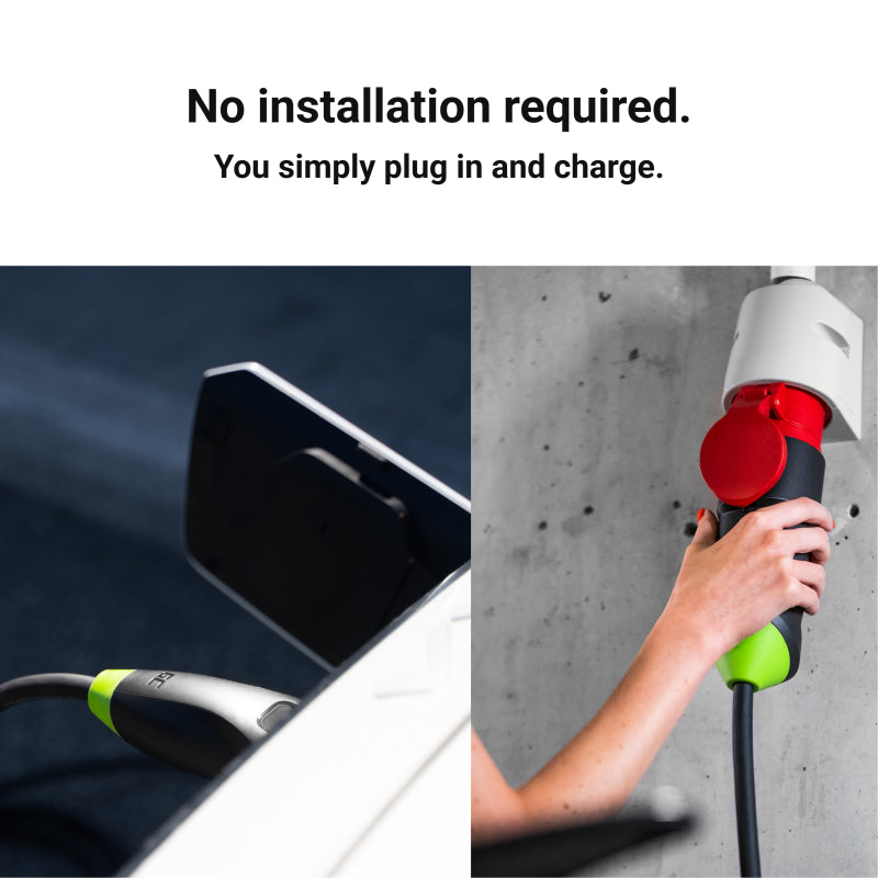 Green Cell Habu Caricabatterie EV Portatile Wallbox 11kW 7m Tipo 2 a CEE 16A 5 Poli con GC App Cavo di Ricarica para Veicoli Elettrici Model 3, Model Y, Model S, Model X, 500e, e-208, ID.4, ID.5, EV6