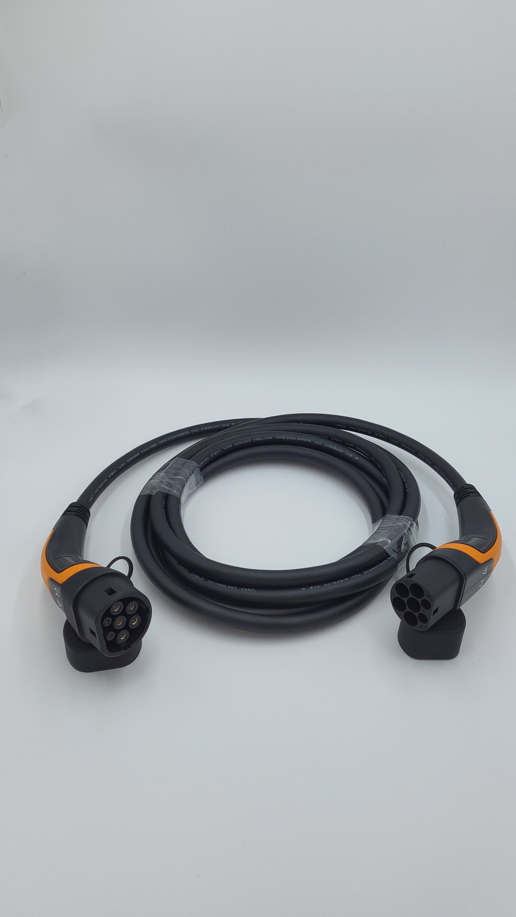 Cavi di ricarica Auto Elettrica  - Tipo 2 TRIFASE - Colore Arancione - Lunghezza cavo: 5 metri