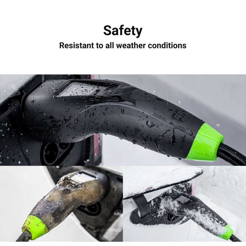 Green Cell Habu Caricabatterie EV Portatile Wallbox 11kW 7m Tipo 2 a CEE 16A 5 Poli con GC App Cavo di Ricarica para Veicoli Elettrici Model 3, Model Y, Model S, Model X, 500e, e-208, ID.4, ID.5, EV6