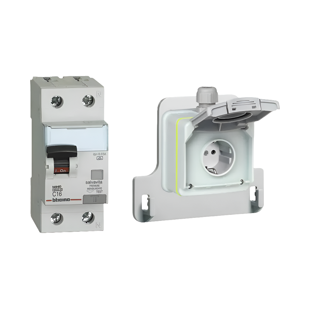 Presa per auto elettriche, Green 'Up, compatibile con modalità 1 e 2, 1 fase, 16A, 3,7kW, sistema di ricarica per auto elettriche [Classe di efficienza energetica B]