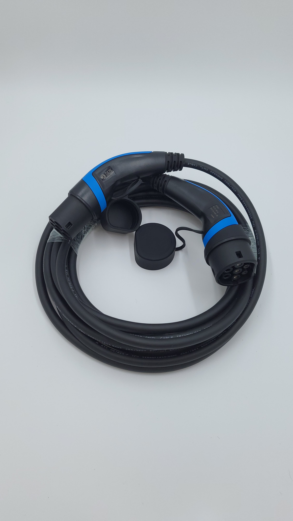 Cavi di ricarica Auto Elettrica   - Tipo 2 TRIFASE - Colore Blu - Lunghezza cavo: 8 metri