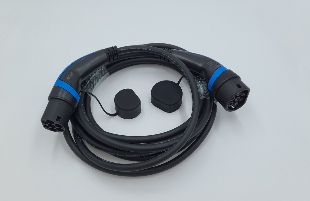 Cavi di ricarica Auto Elettrica   - Tipo 2 TRIFASE - Colore Blu - Lunghezza cavo: 8 metri